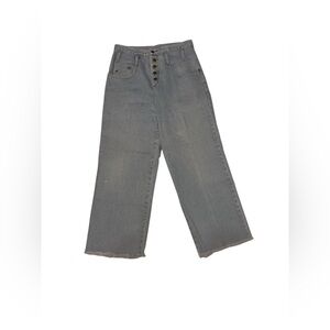 Chic Chazzz Brand Gray Wide Leg Jeans for Women